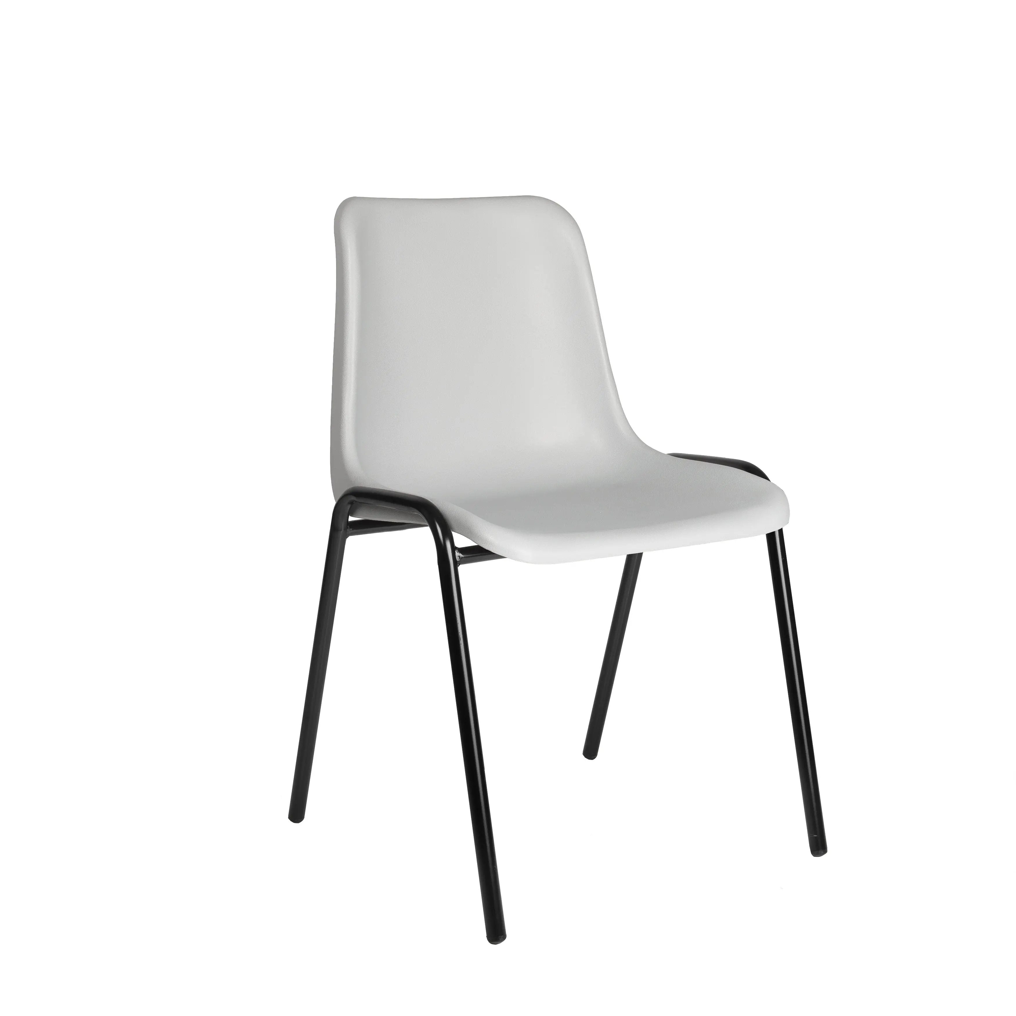 Kuip kantinestol sort stel