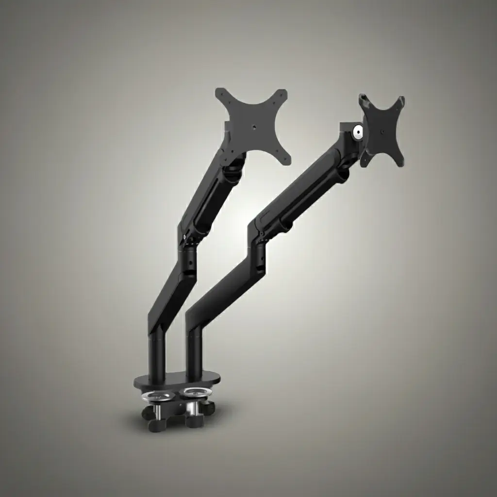 Dobbelt monitor arm Aoke tilbehør til hæve sænkeborde