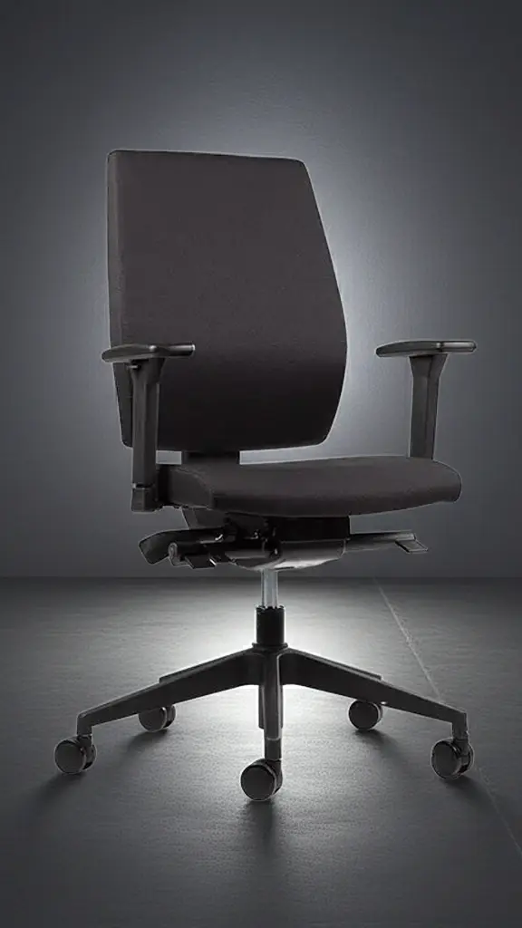 Profi ergonomisk kontorstol med høj ryg