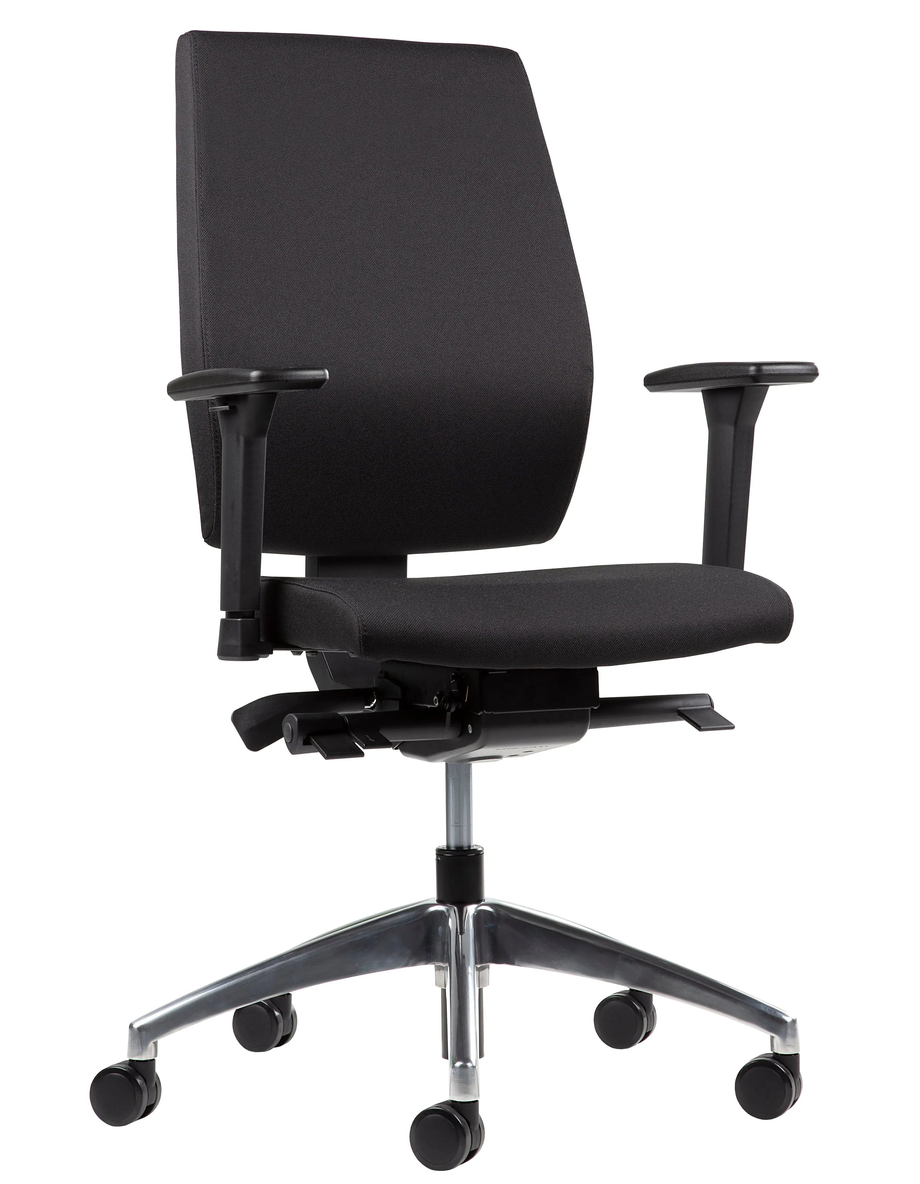 Profi ergonomisk kontorstol med høj ryg i chrome Sedia Verde Ergonomisk kontorstol