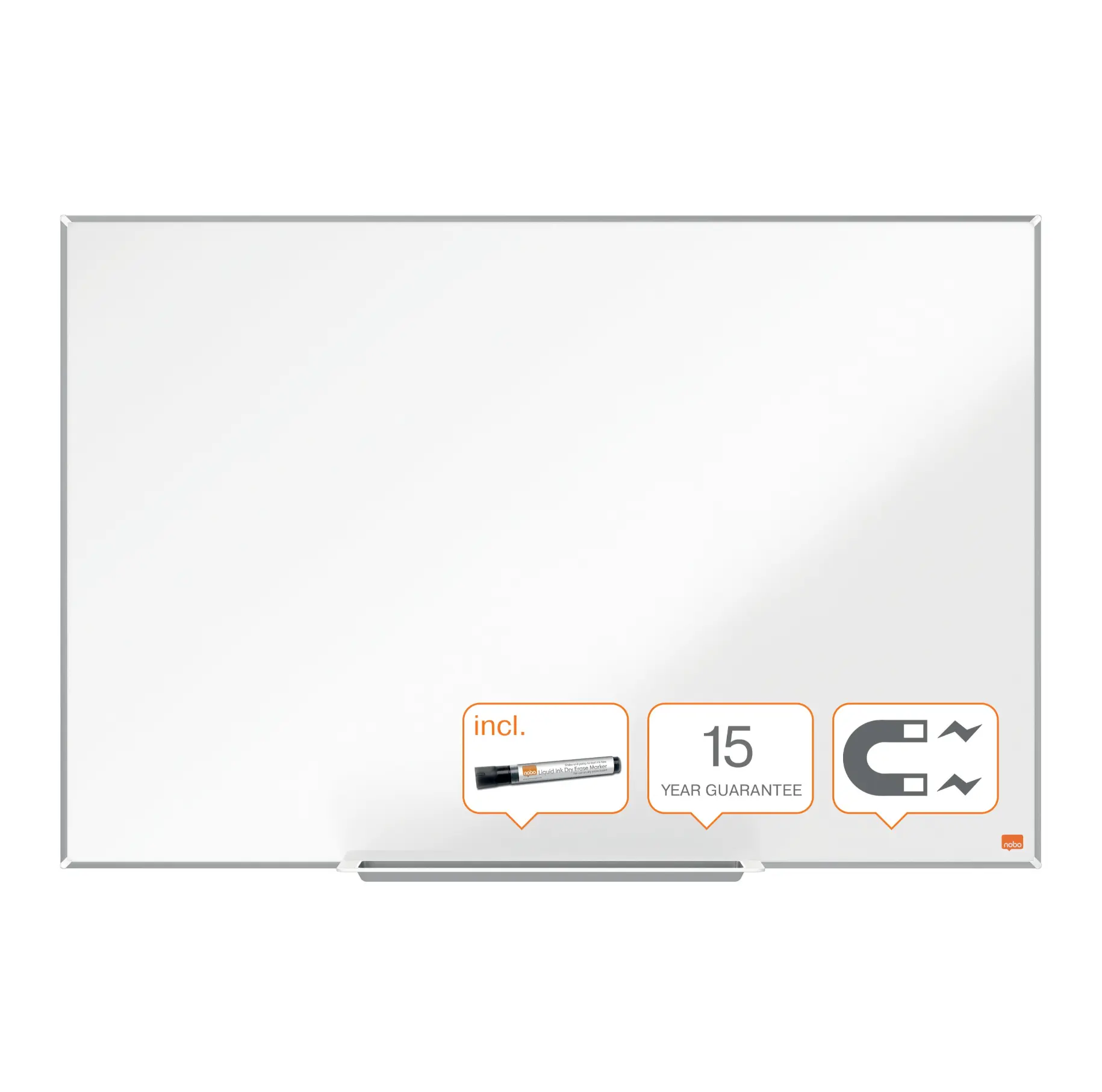 Magnetisk Whiteboard 90x60 cm – Slankt design & høj holdbarhed