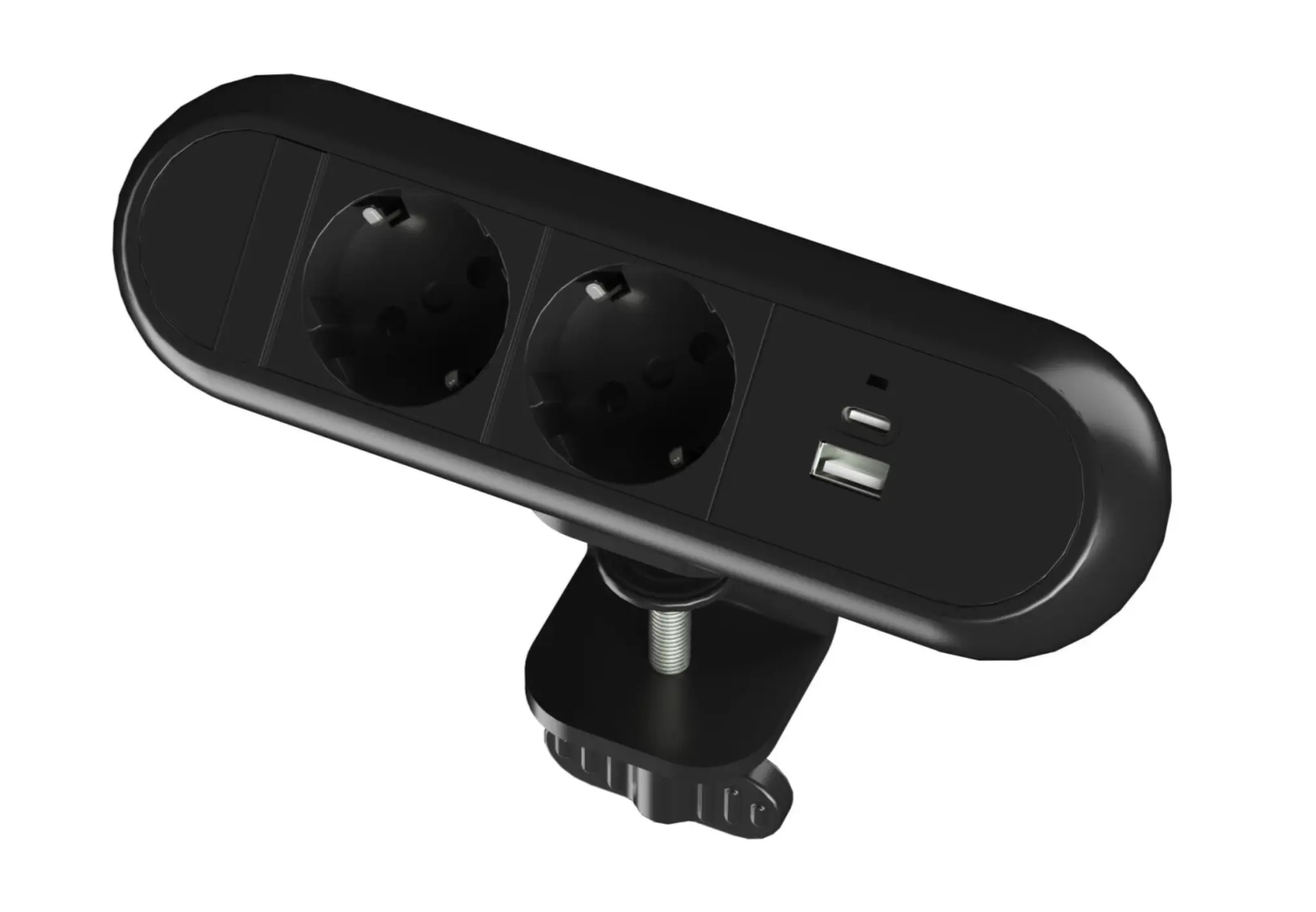 Stikdåse med bordklamme