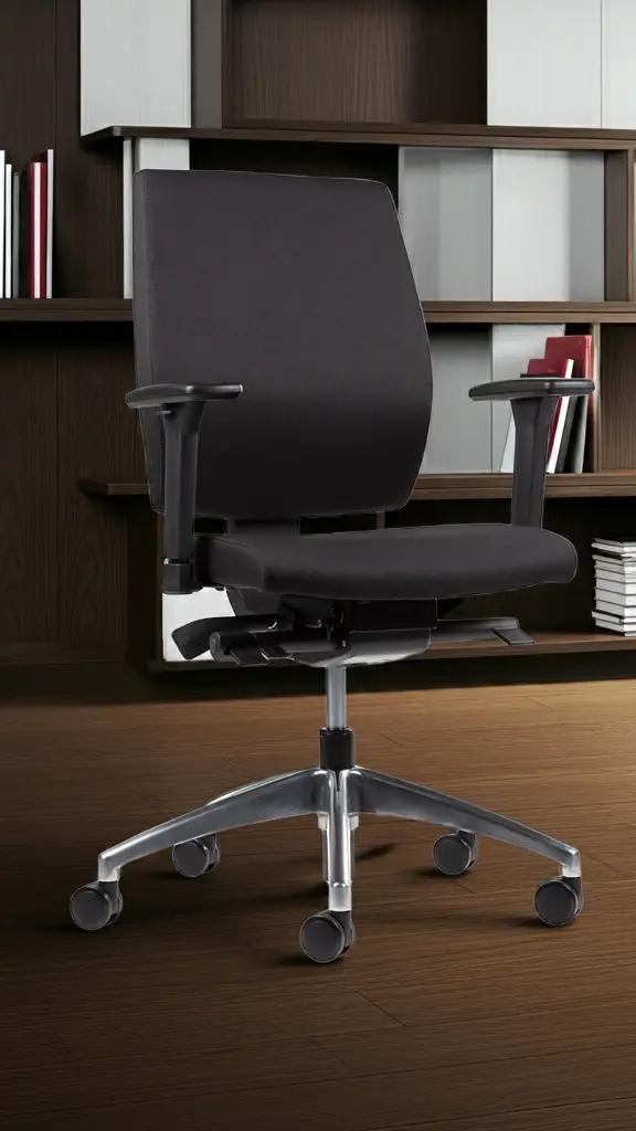 Profi ergonomisk kontorstol i chrome