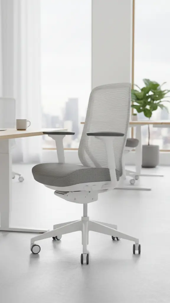 Glory kontorstol i hvid