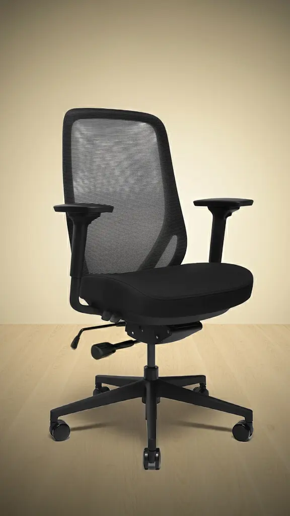 Glory kontorstol i sort