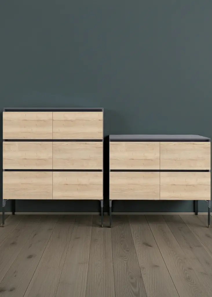 Eksklusivt højskab – eksklusiv opbevaring til kontoret Aoke Lounge og opbevaring