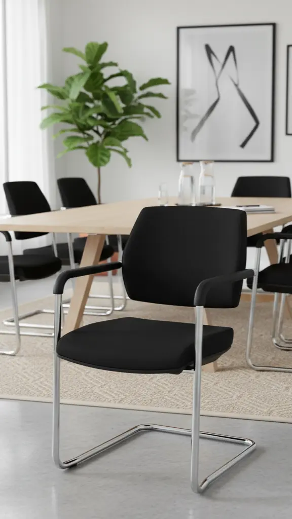 Slide mødestol i Chrome