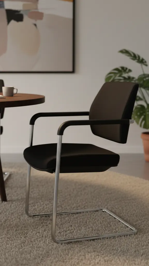 Slide mødestol i Chrome