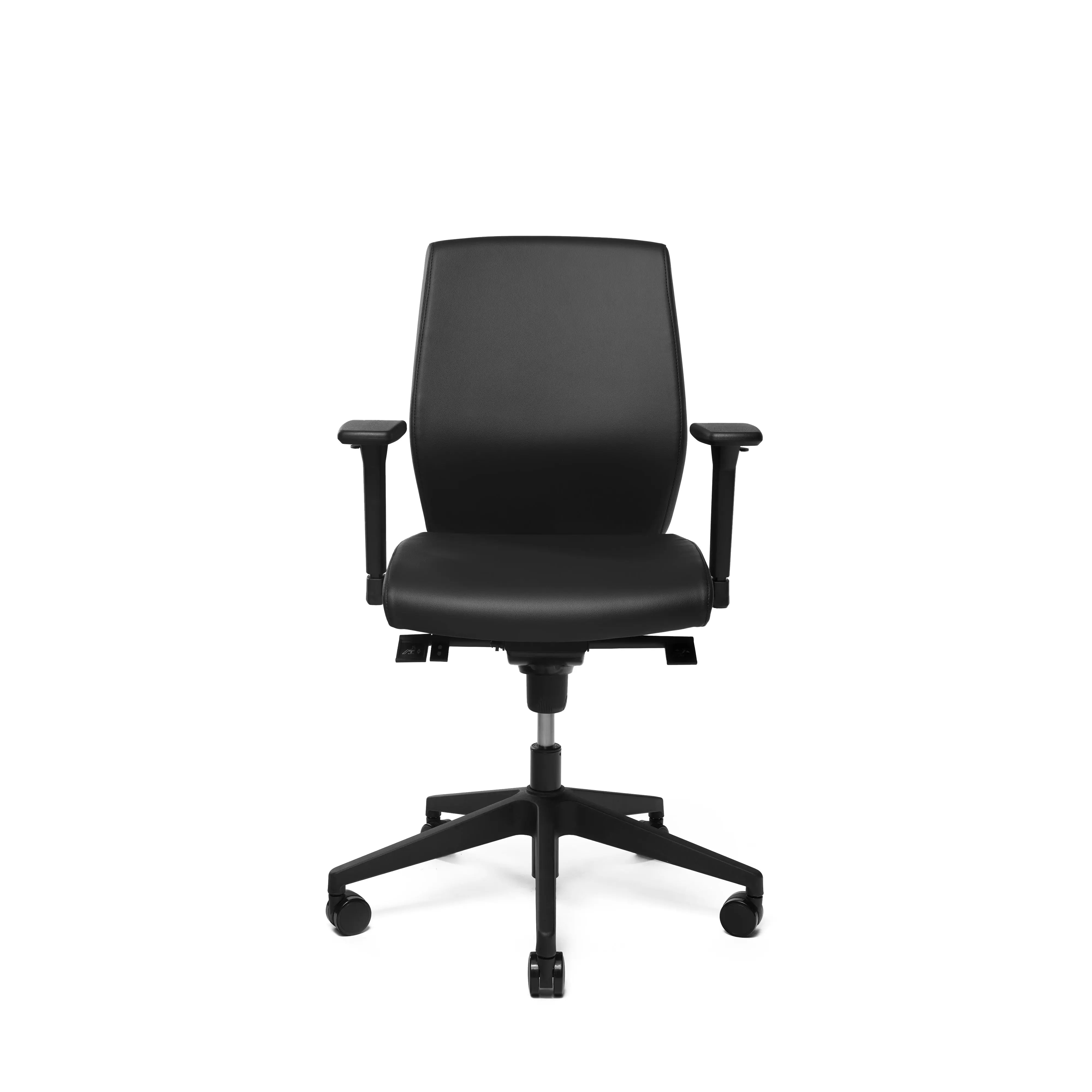 Basic ergonomisk kontorstol i kunstlæder