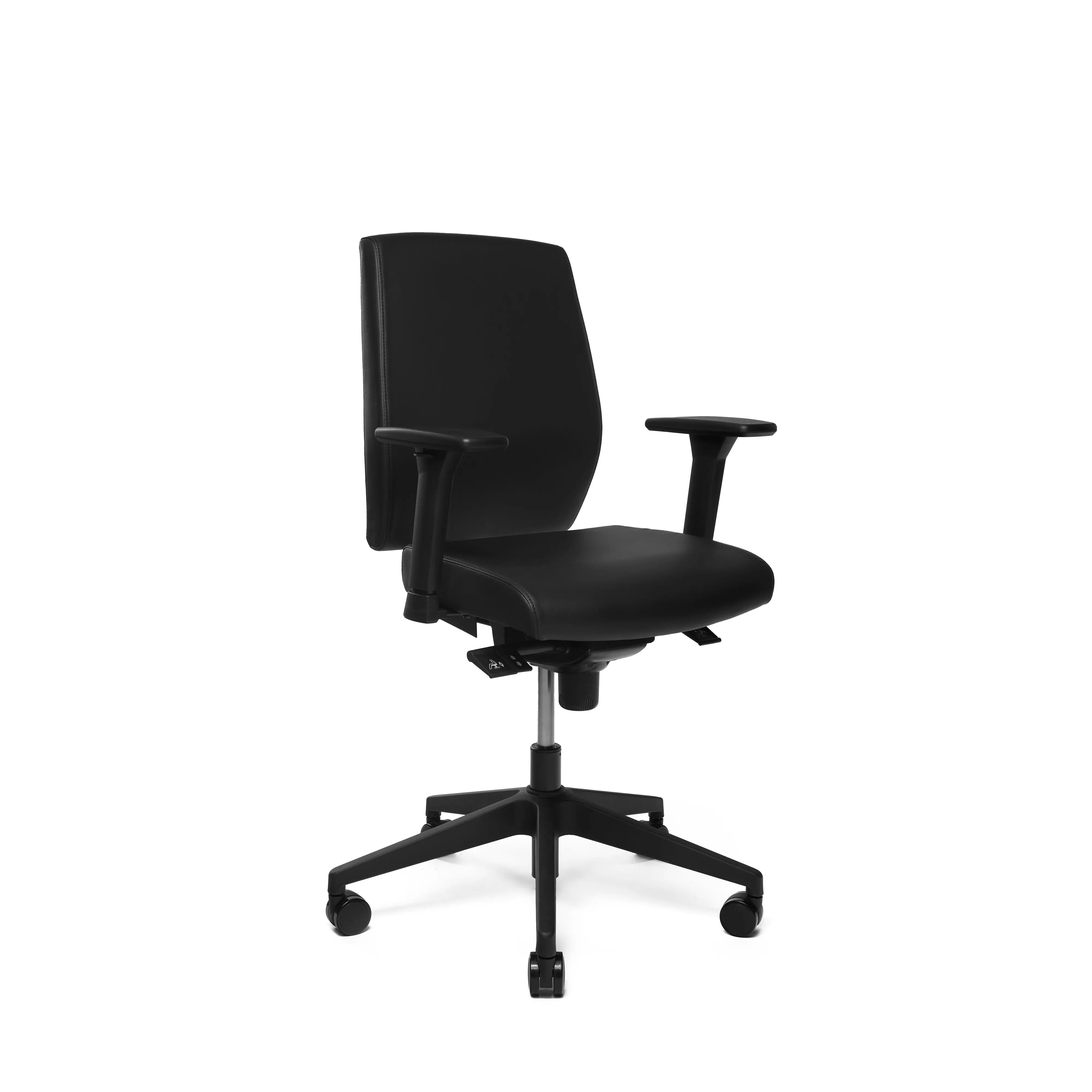 Basic ergonomisk kontorstol i kunstlæder