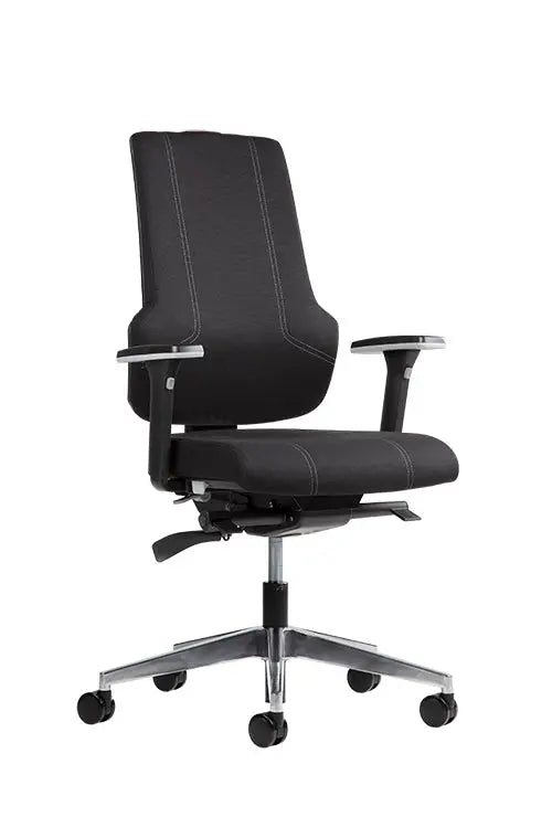 Comfy ergonomisk kontorstol med chrome stel
