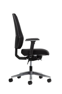 Comfy ergonomisk kontorstol med chrome stel Min butik 