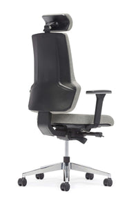 Comfy ergonomisk kontorstol med nakkestøtte Sedia Verde Ergonomisk kontorstol