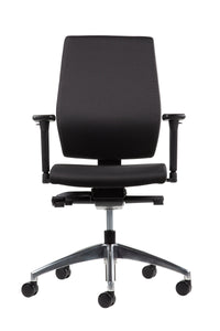 Profi ergonomisk kontorstol med høj ryg i chrome Sedia Verde Ergonomisk kontorstol
