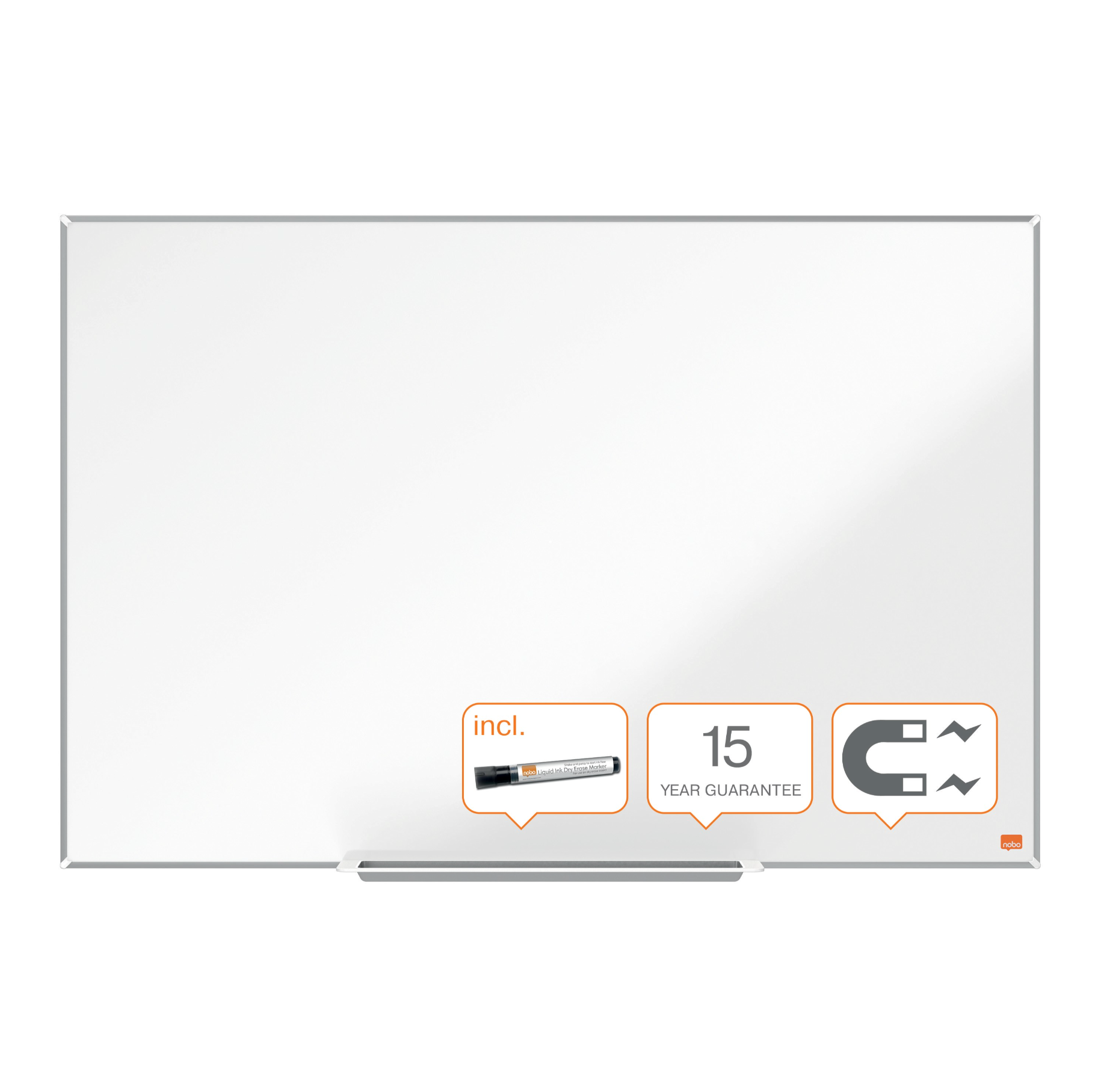 Magnetisk Whiteboard 90x60 cm – Slankt design & høj holdbarhed
