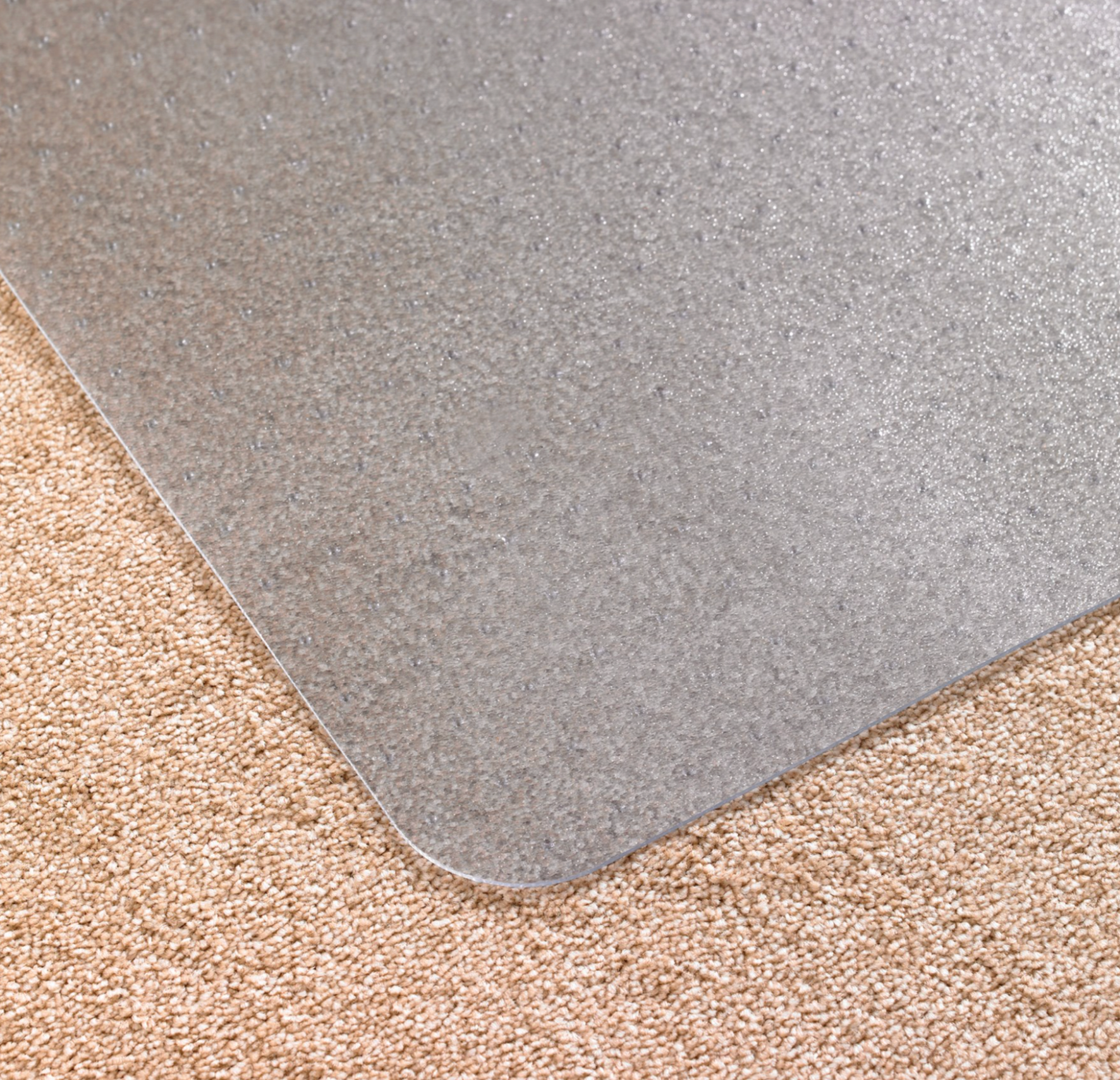 Floortex PVC Stoleunderlag 90 x 120 cm – Til Tynde Tæpper (op til 6 mm)
