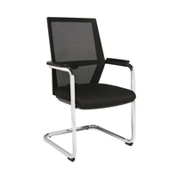 Sledge mødestol i chrome Sedia Verde mødestol
