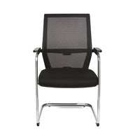 Sledge mødestol i chrome Sedia Verde mødestol